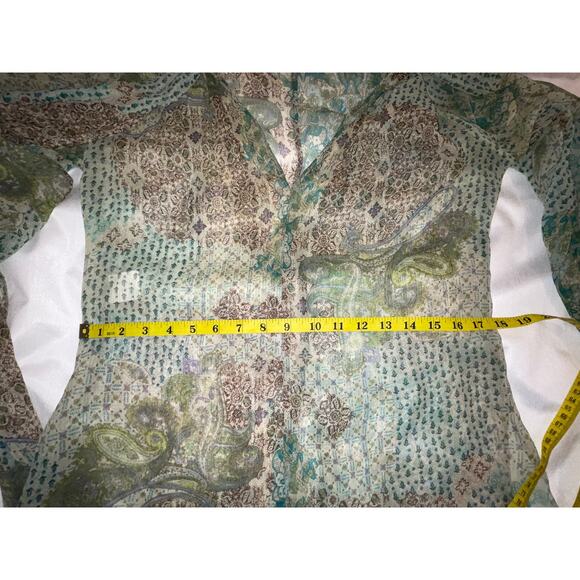 GORGEOUS LBK‎ Loubarok Blouse - Made in France - Size L - Incredible Sleeves - Picture 12 of 14